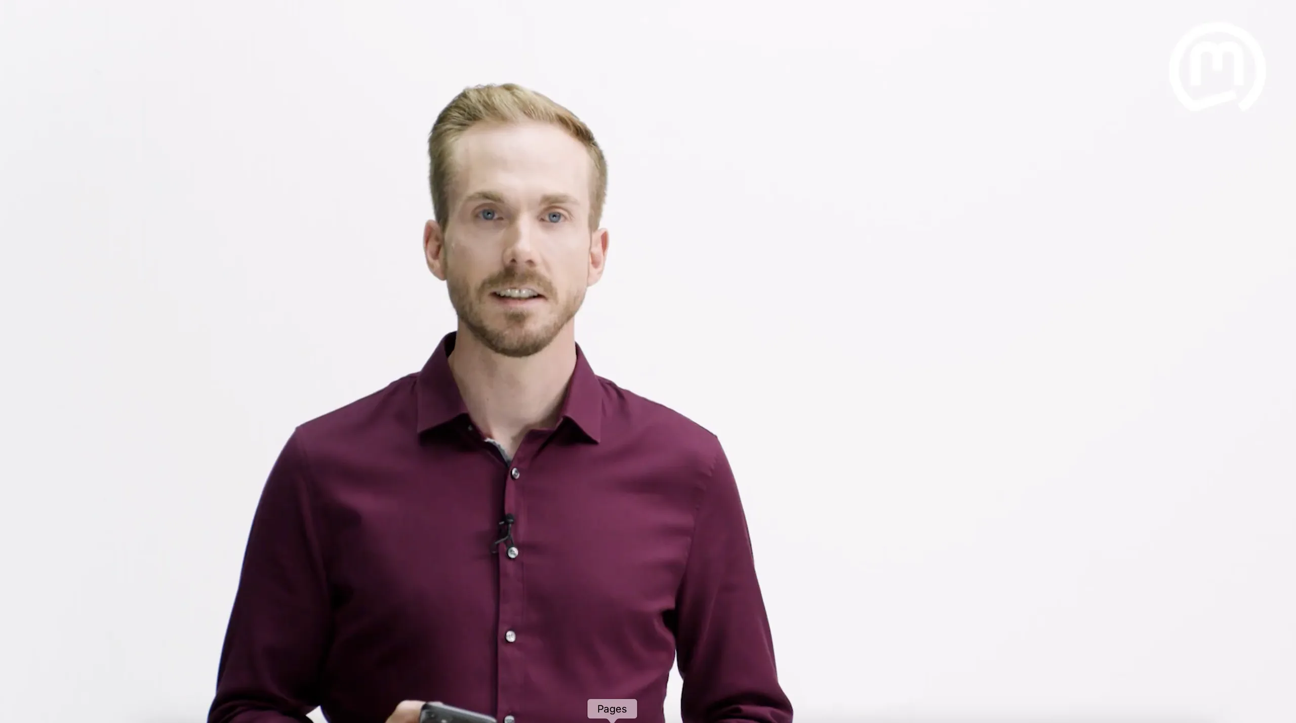 Felix Uhlig im Studio bei der Produktpräsentation der Marquardt PnD3